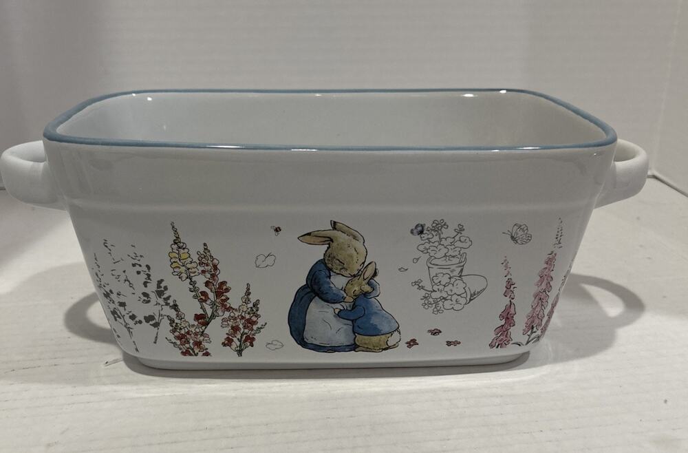 Beatrix Potter Peter Rabbit Easter Cake Loaf Pan Baking Dish Bunny New